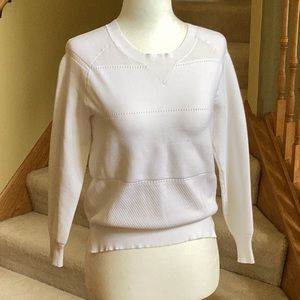 Theory White Sweater